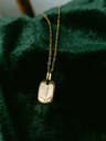 Gold Plated Customized Necklace The Cube