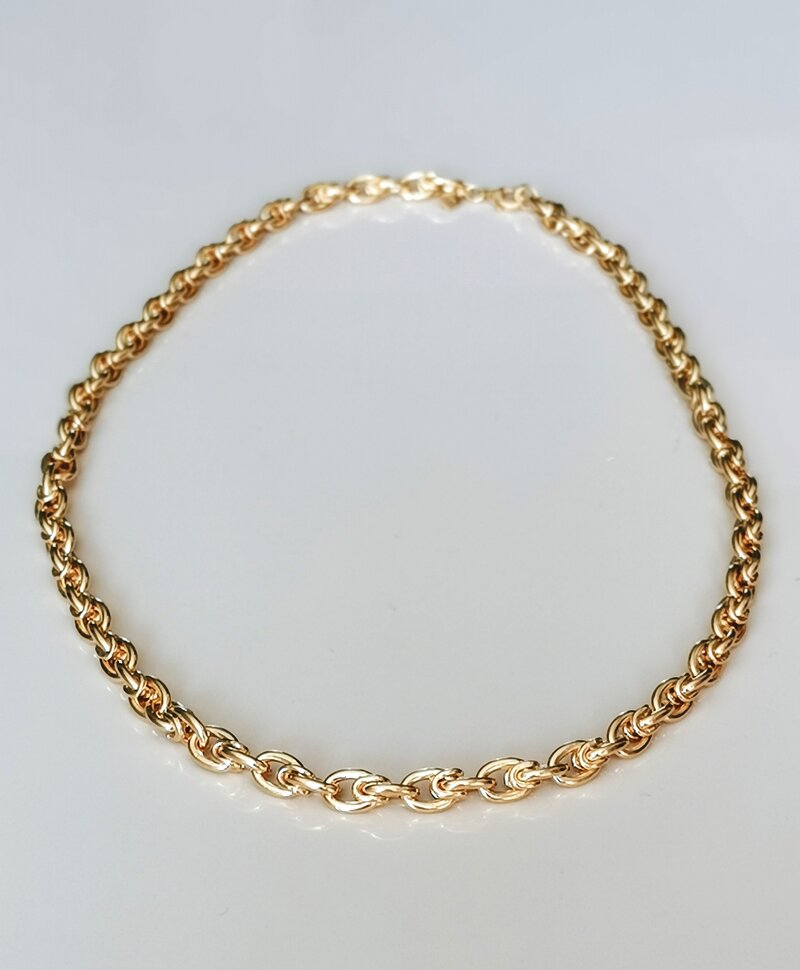 Gold Plated Chunky Schakelketting Sibyl