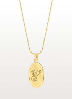 Gold Plated Gepersonaliseerd Medaillon