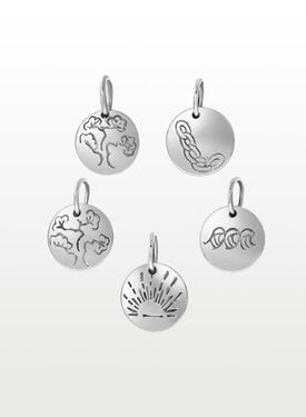 Pendentifs Argent Éléments Chinois