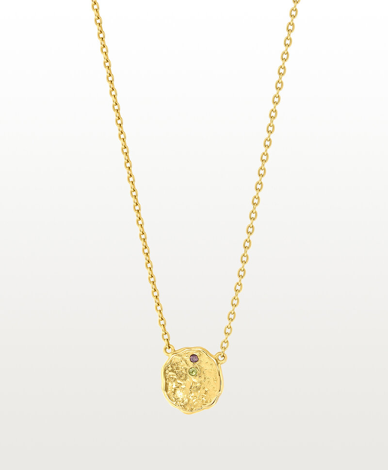 Gold Plated Gepersonaliseerde Ketting Met Geboortesteentjes, The Minimalist