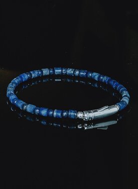 Bracelet Perle Pierre Bleue pour Hommes Nhean