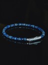 Blue Stone Men's Bead Bracelet Nhean