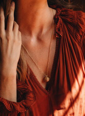 Collier Grossesse Plaqué Or N° 4, La Boule