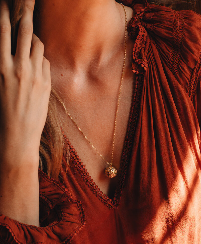 Collier Grossesse Plaqué Or N° 4, La Boule
