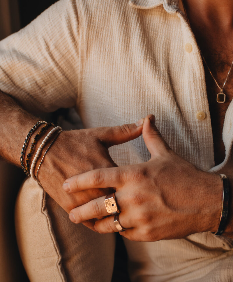 Silver Basic Thin Men's Bracelet Ervin