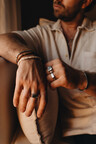 Bruine kralenarmband Heren Nhean