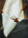 Minimalistischer Goldring mit Lapis Lazuli Keala