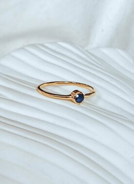 Bague Plaqué Or Lapis-Lazuli Keala