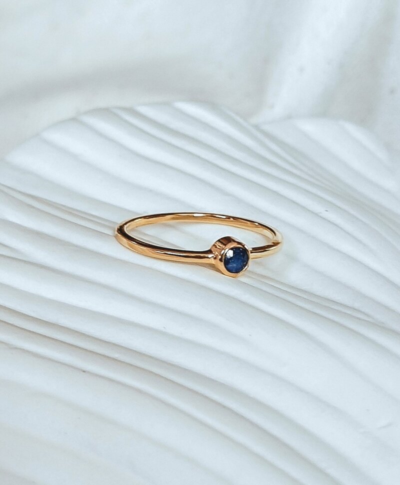 Bague Plaqué Or Lapis-Lazuli Keala
