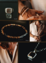 Silver Men's Ring With Brown Stone Lincoln