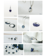 Zilveren Dome Ring Met Blauwe Emaille Sayaka