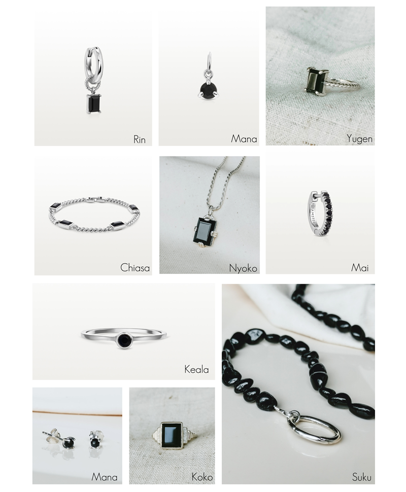 Kralenketting Van Onyx Met Zilveren Slotje Suku