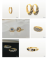 Gold Plated Steentjes Dome Oorbellen Set Sora