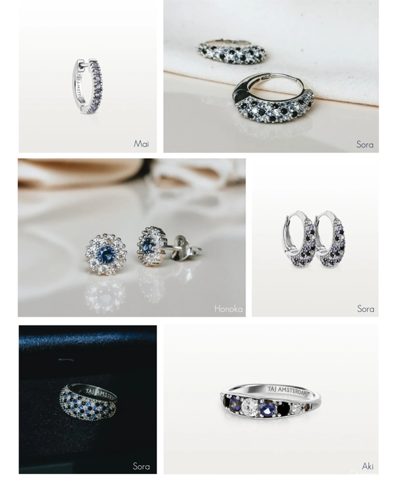 Zilveren Bloemetjes Ear Stud  Set Honoka