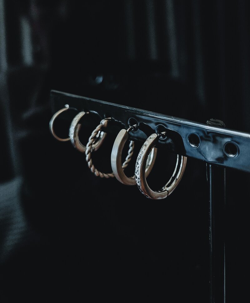 Single Twisted Silver Hoop Earring Men Stig