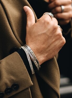 Zilveren Cuban Link Armband Heren Duc