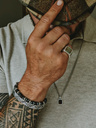Bracelet en perles mixtes pour homme Arran