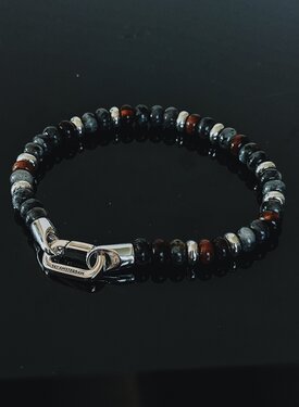Bracelet en perles mixtes pour homme Arran