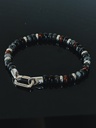 Bracelet en perles mixtes pour homme Arran