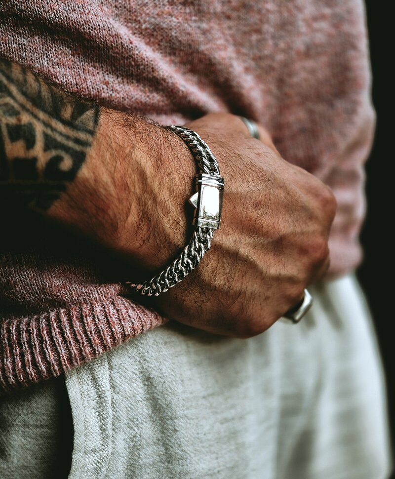 Zilveren Cuban Link Armband Heren Duc  Large