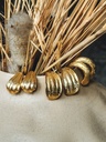 Gold Plated Schelp Oorbellen Écume