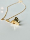 Necklace With Heart-Shaped Locket Amélie, Gold Plated