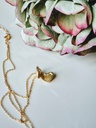 Necklace With Heart-Shaped Locket Amélie, Gold Plated