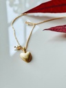 Necklace With Heart Pendant Chérie, Gold Plated
