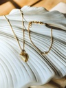 Collier Avec Pendentif Cœur Chérie, Plaqué Or