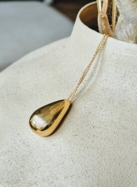 Vergoldete Kette Mit Tropfen Ophélie