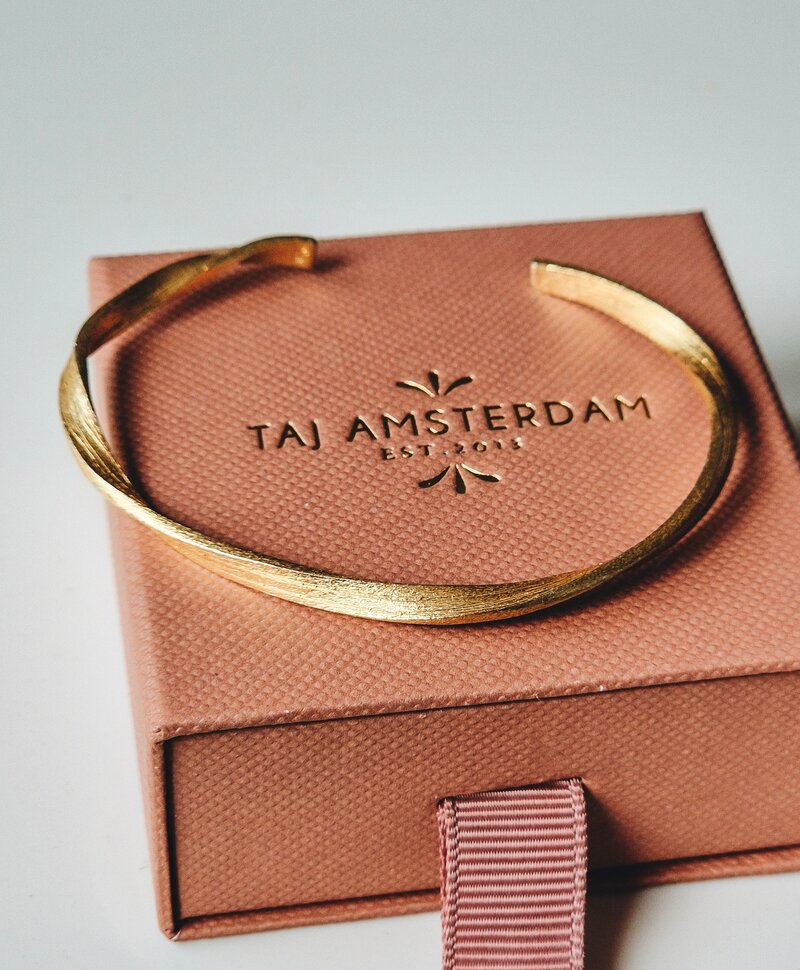 Gold Plated Gedraaide Cuff Armband Maella