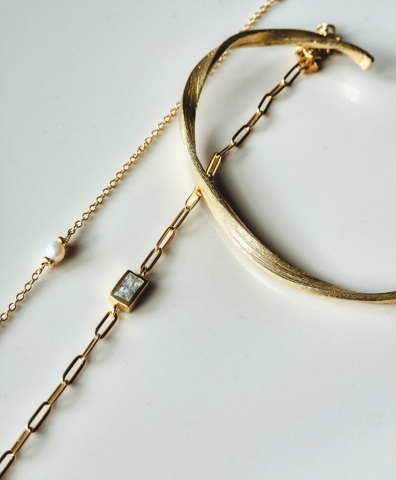 Gold Plated Gedraaide Cuff Armband Maella