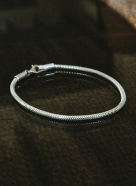 Silberne Herren Snake Chain Armband Navarre