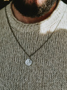 Silver Round Double-Sided Men’s Pendant Awen