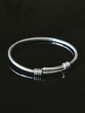 Silberne Herren Geschlossene Bangle Armband Soren