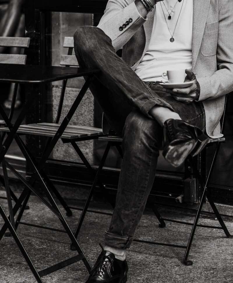 Silberner Anhänger Mit Grüner Stein Herren Chetas