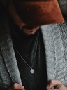 Silver Men’s Compass Pendant Solas