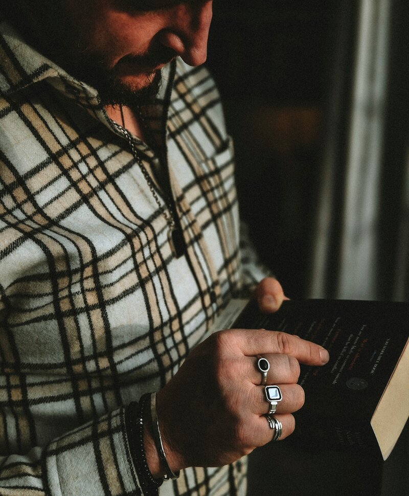 Zilveren Heren Ring Met Ovale Zwarte Onyx Zephyr