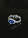 Silver Men’s Ring With Blue Lapis Lazuli Zephyr
