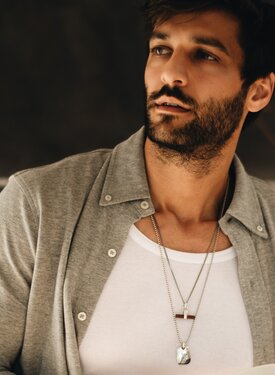 Silver Men's Rock Pendant Artur