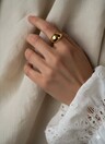 Gold Plated Bold Dome Ring Ophélie