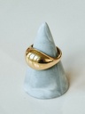 Bold Dome Ring Ophélie, Gold Plated