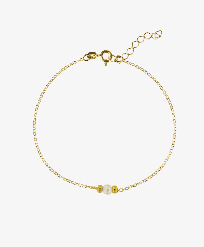 Bracelet À Perle Perline, Plaqué Or
