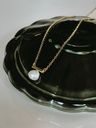 Modern Pearl Necklace Ondine, Gold Plated