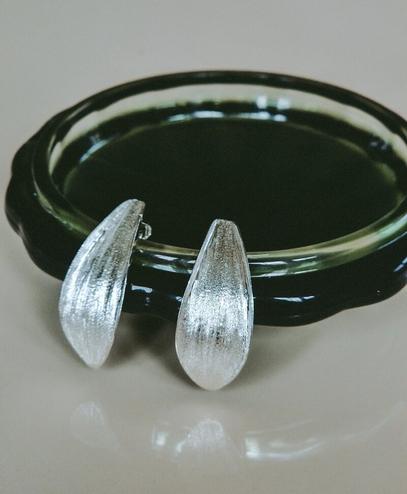 Boucles d’Oreilles Coquillage Alizé, Argent