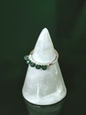 Bague Avec Pierres Vertes Anaïs, Argent