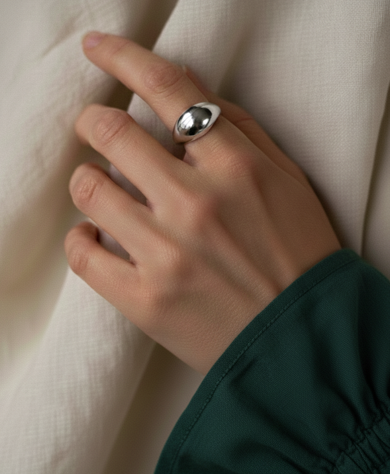 Bague Dôme Audacieuse Ophélie, Argent