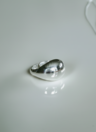 Bold Dome Ring Ophélie, Silver
