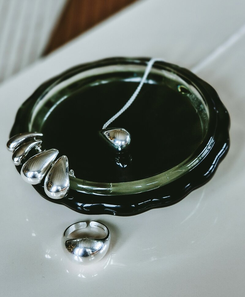 Bold Dome Ring Ophélie, Silver